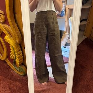 Everlane Way High Drape Pant in Linen